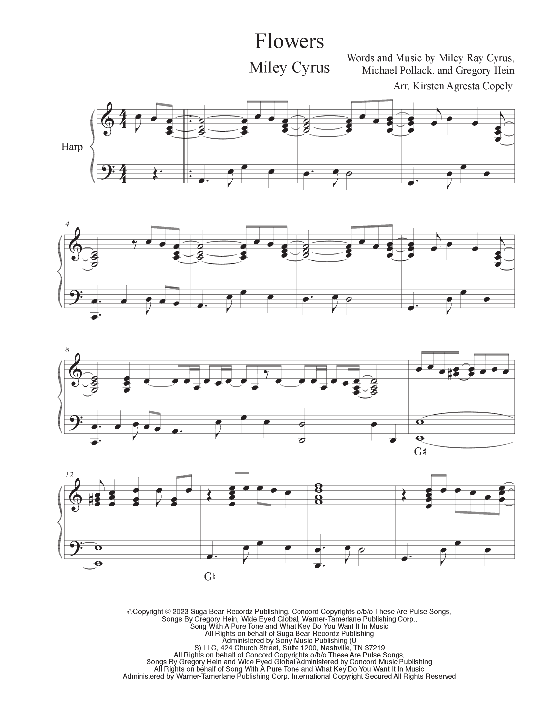 Flowers (arr. Kirsten Agresta Copely)