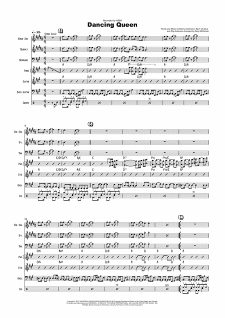 Dancing Queen (arr. Daryl McKenzie)