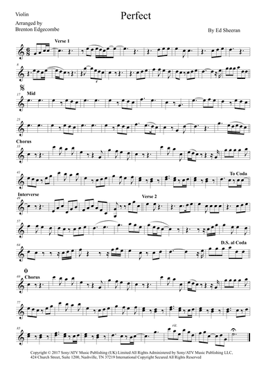 Perfect (arr. Adelaide String Duo)