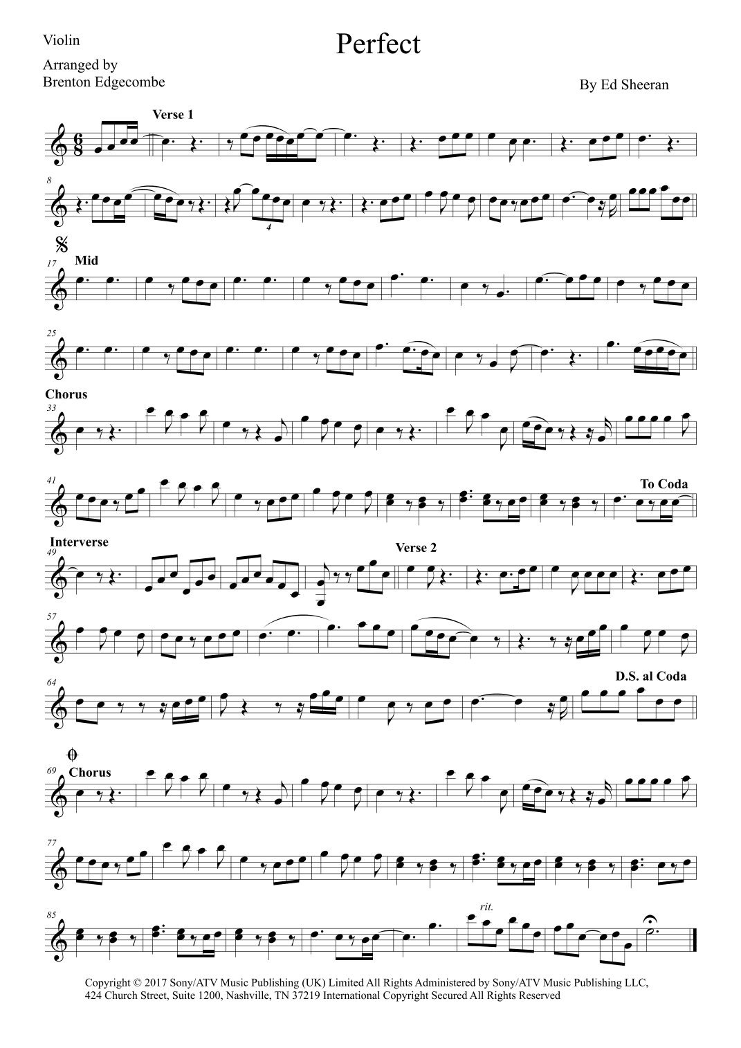 Perfect (arr. Adelaide String Duo)