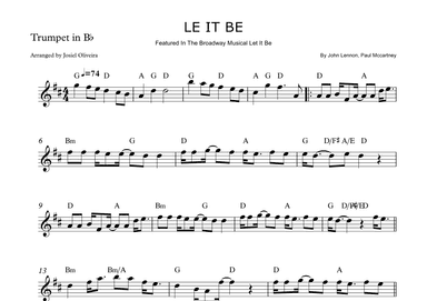 Let It Be (arr. Josiel Oliveira)