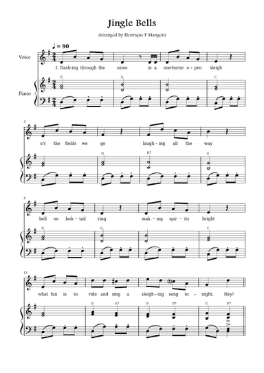 Jingle Bells (arr. Henrique F Mangoni)