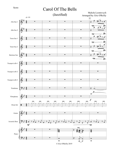 Carol of the Bells (Jazzified) (arr. Eric O'Reilly)