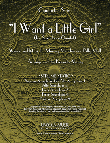 I Want A Little Girl (arr. Kenneth Abeling)