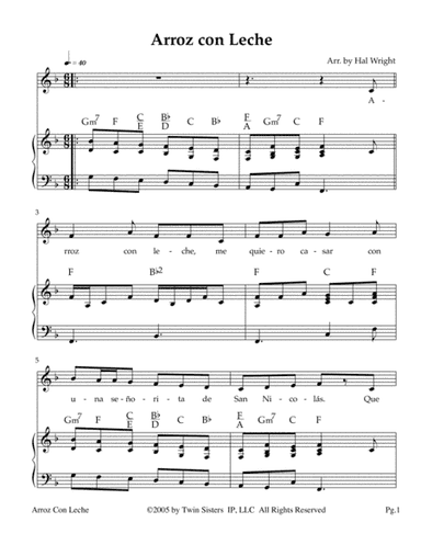 Arroz Con Leche (arr. Hal Wright)