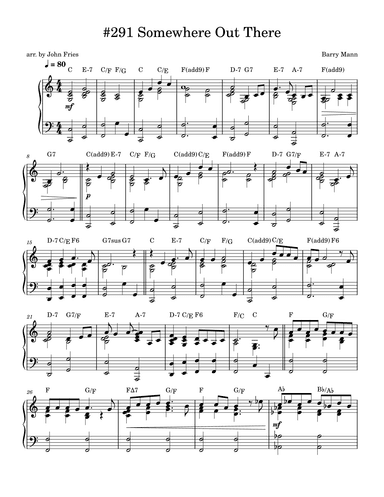 Somewhere Out There (arr. John Fries)