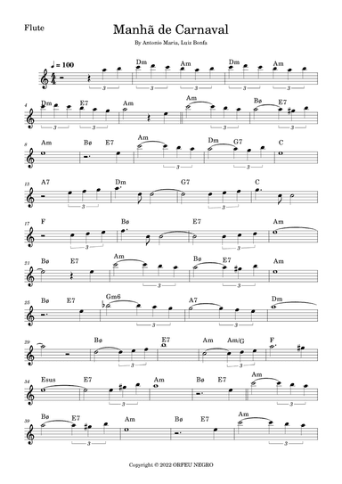 Manha De Carnaval (arr. Fabio Eduardo de Oliveira)