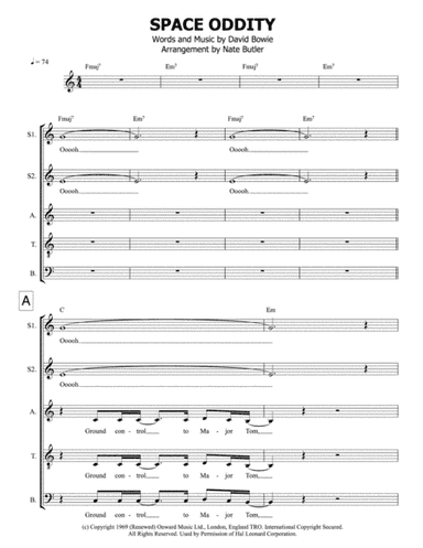 Space Oddity (arr. Nate Butler)
