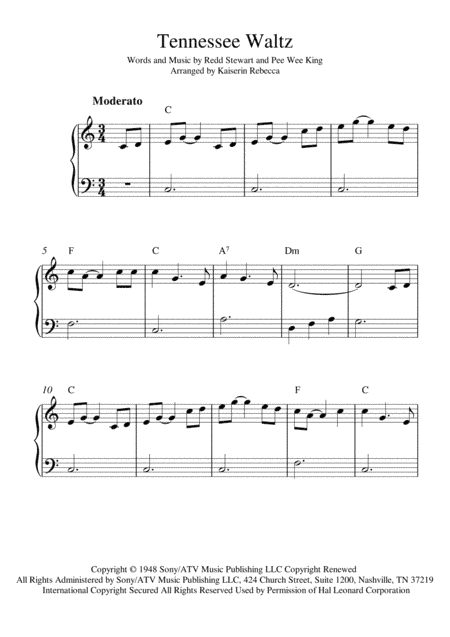 Tennessee Waltz (arr. Kaiserin Rebecca)