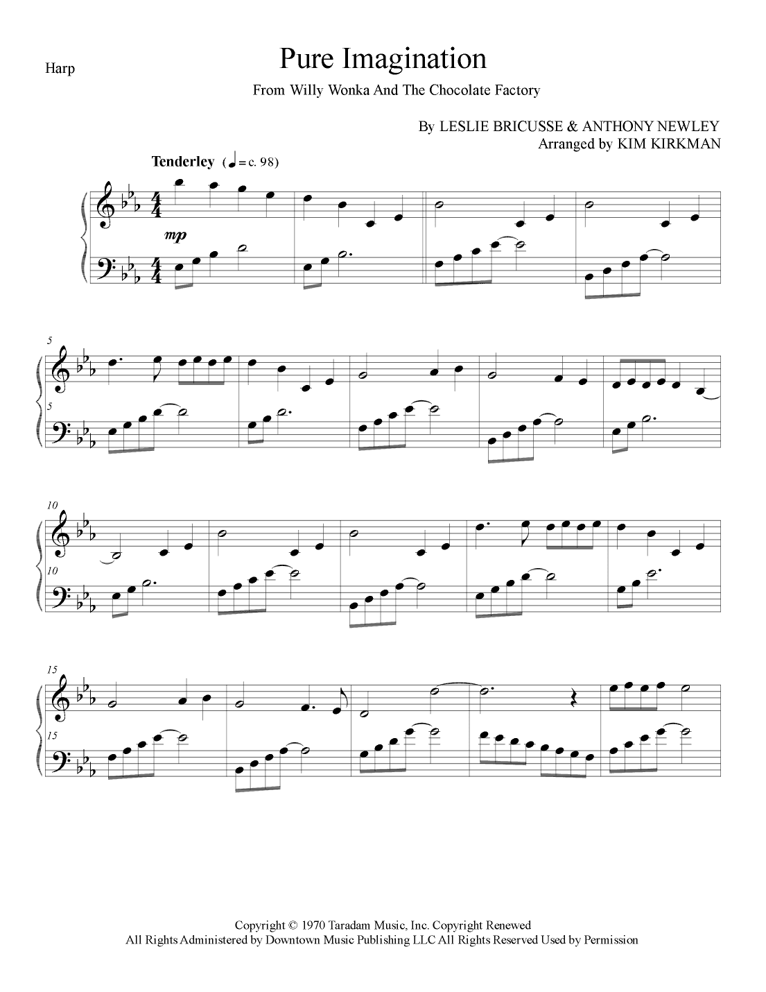 Pure Imagination (arr. Kim Kirkman)