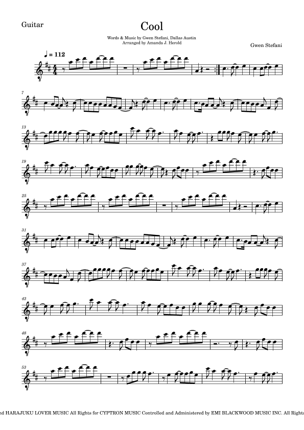 Cool (arr. Amanda's Music Channel)