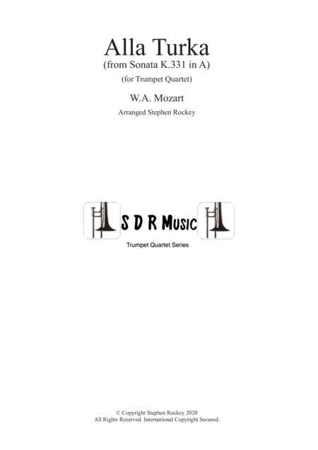 Alla Turka (Turkish March) for Trumpet Quartet (arr. Stephen Rockey)