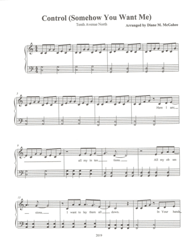 Control (somehow You Want Me) (arr. Diane M. McGahee)