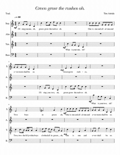 Green Grow the Rushes O (arr. Tim Attride)