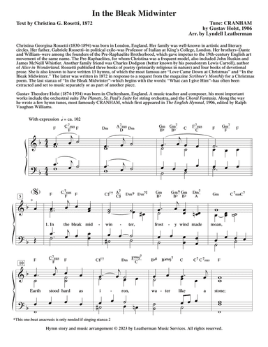 In the Bleak Midwinter (arr. Lyndell Leatherman)
