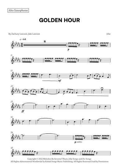 Golden Hour (arr. Cadenza Editions)