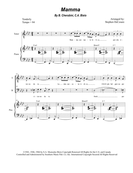 Mama (mamma) (arr. Stephen DeCesare)