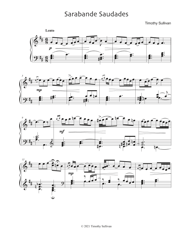 Sarabande Saudades