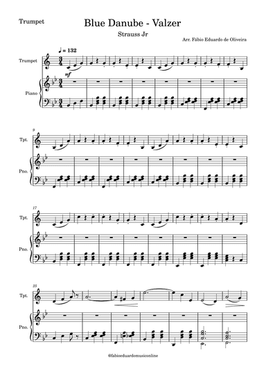 The Blue Danube (Strauss) (arr. Fabio Eduardo de Oliveira)