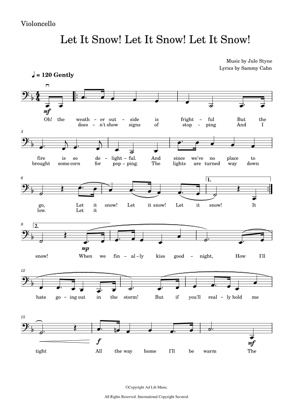 Let It Snow! Let It Snow! Let It Snow! (arr. Music Ad Lib)