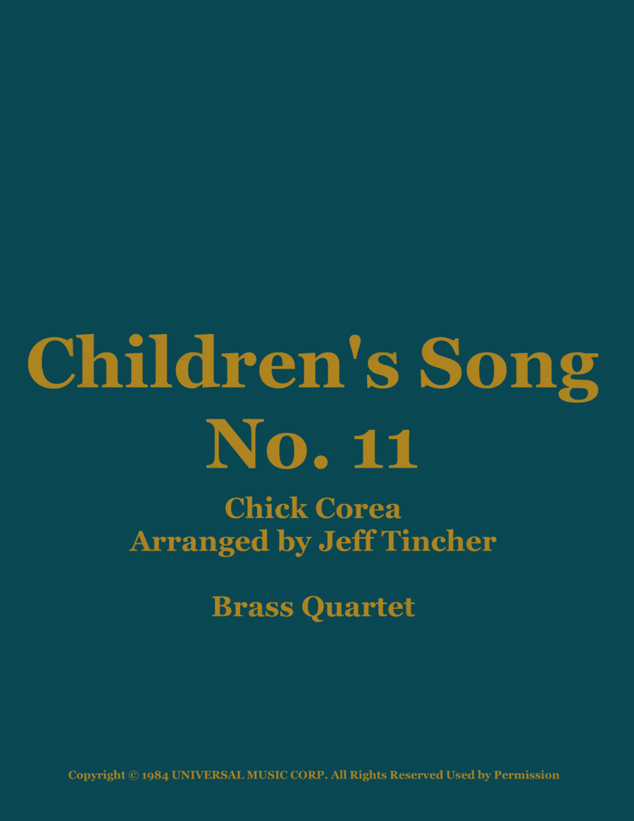 Children's Song No. 11 (arr. Jeff Tincher)