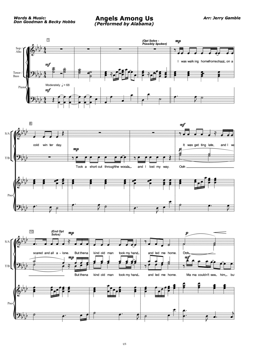 Angels Among Us (arr. J. J. Gamble)