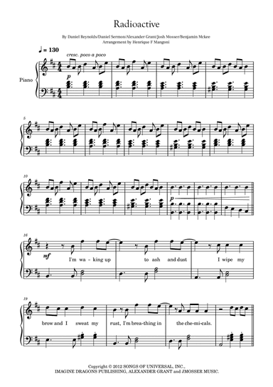 Radioactive (arr. Henrique F Mangoni)