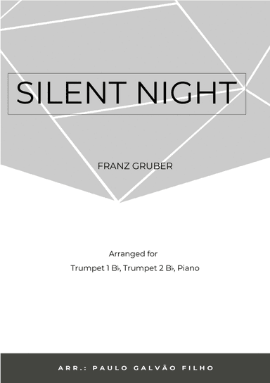 SILENT NIGHT - BRASS PIANO TRIO (I TRUMPET, II TRUMPET & PIANO) (arr. Paulo Galvao Filho)