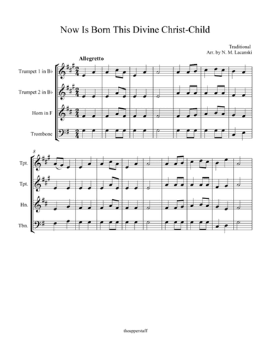 Now Is Born This Divine Christ-Child (arr. Nick Lacanski)