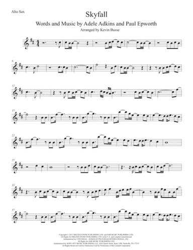 Skyfall (arr. Kevin Busse)