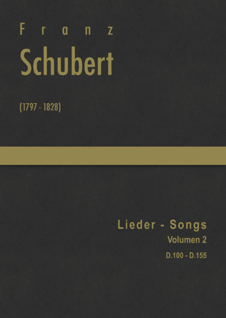 Schubert - Lieder ; Songs, D.100 - D.155 (arr. J.G. Cucó Barber)
