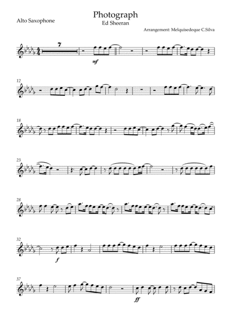 Photograph (arr. Melquisedeque C.Silva)