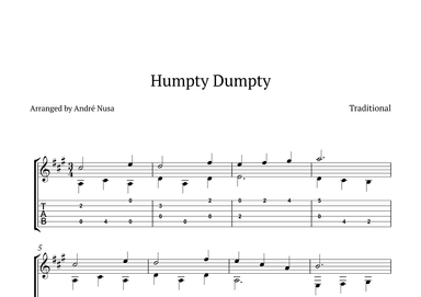 Humpty Dumpty (arr. André Nusa)