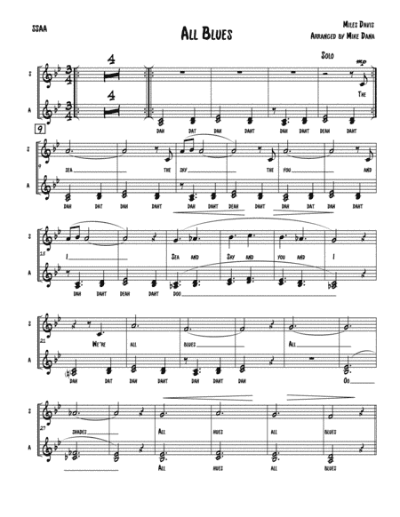 All Blues (arr. Mike Dana)