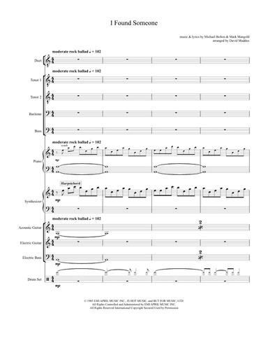 I Found Someone (arr. David Maddux)