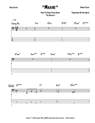 Maxine (arr. Accubass)