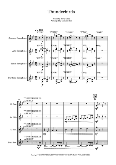 Thunderbirds (arr. Gemma Hall)