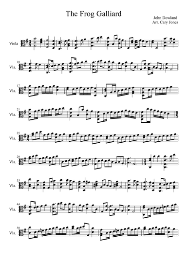 Frog Galliard (arr. Cary Jones)