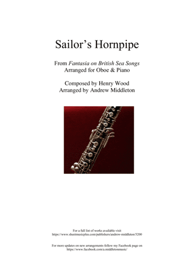 Sailor's Hornpipe arranged for Oboe & Piano (arr. Andrew Middleton)