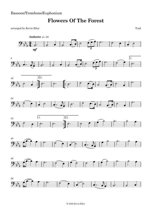 Flowers of the Forest (arr. Kevin Riley)