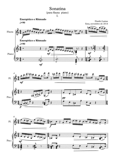 Sonatina for flute and piano - Danilo Lamas