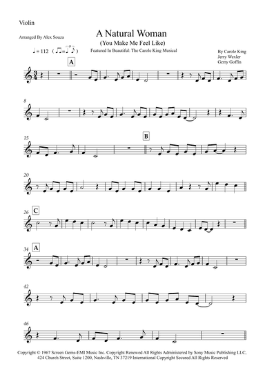 (you Make Me Feel Like) A Natural Woman (arr. Alex Souza)