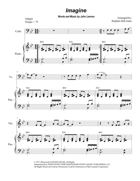 Imagine (arr. Stephen DeCesare)