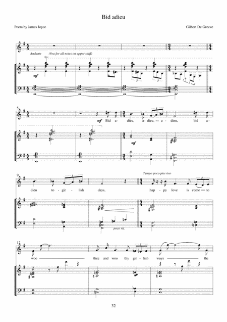 11. Bid Adieu  - 36 Songs on Poems by James Joyce