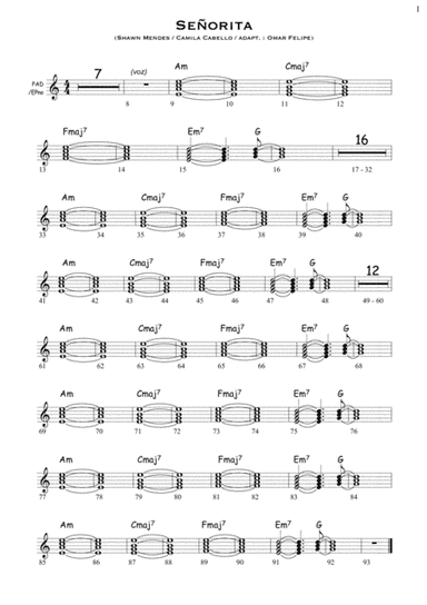 Senorita (arr. Omar Felipe (Spanish guitarist))