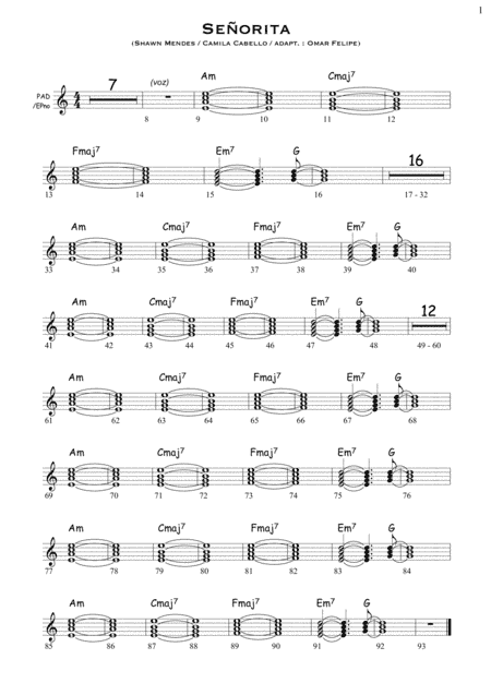 Senorita (arr. Omar Felipe (Spanish guitarist))