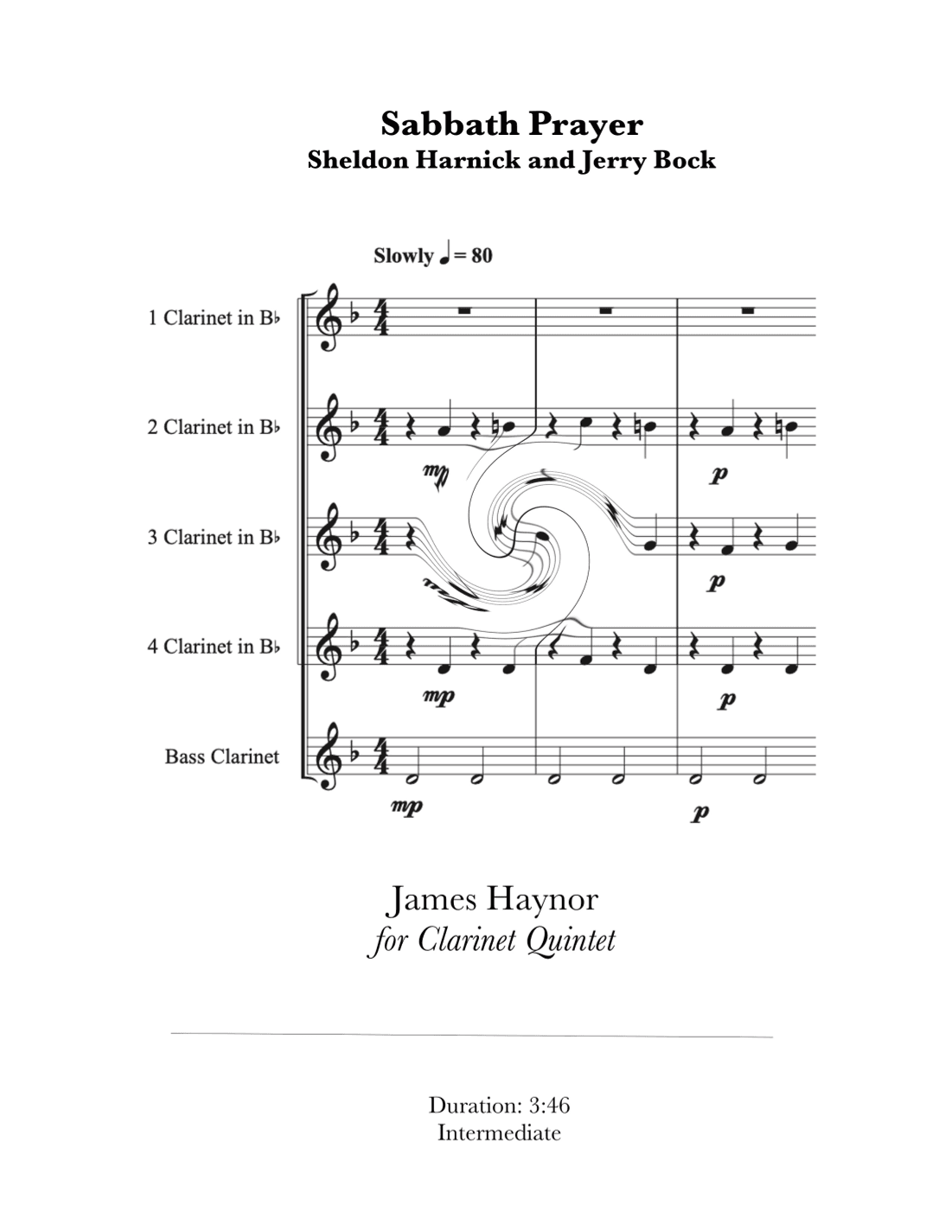 Sabbath Prayer (arr. James Haynor)