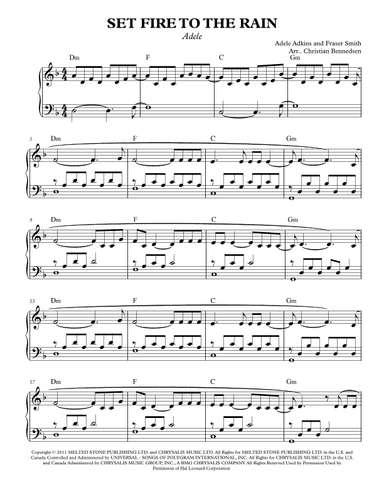 Set Fire To The Rain (arr. Christian Bennedsen)