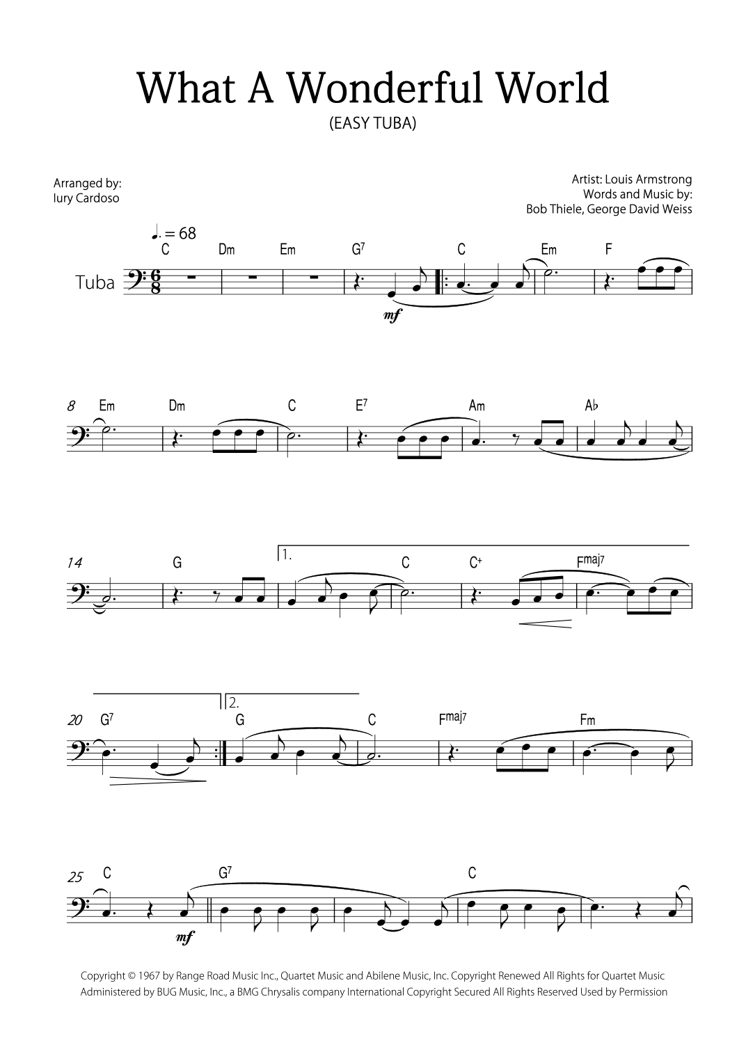 What A Wonderful World (arr. Iury Cardoso)