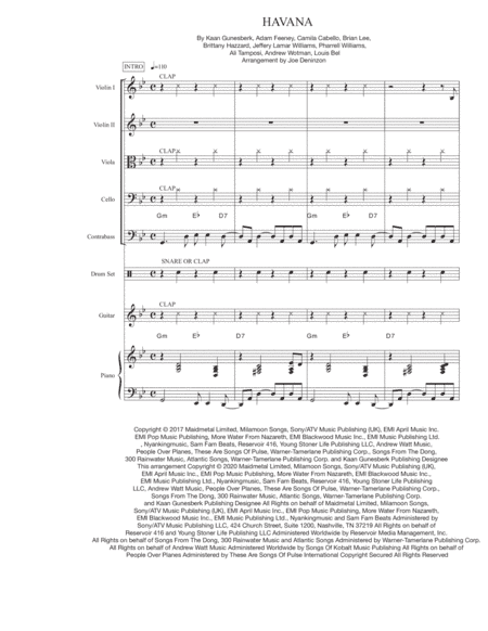 Havana (arr. Joe Deninzon)